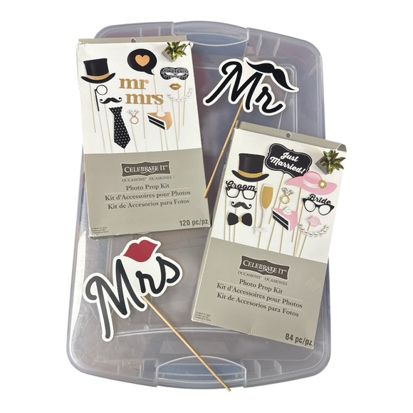 Celebrate It Other - WEDDING PHOTO BOOTH PROPS with 206 pieces included